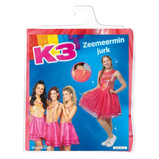 Studio 100 k3 verkleedjurk - zeemeermin jurk - maat 38 - verkleedkleding