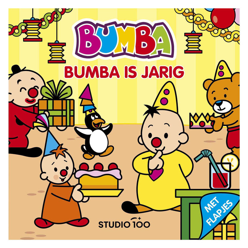 Load image into Gallery viewer, Studio 100 bumba kartonboek met flapjes - bumba is jarig
