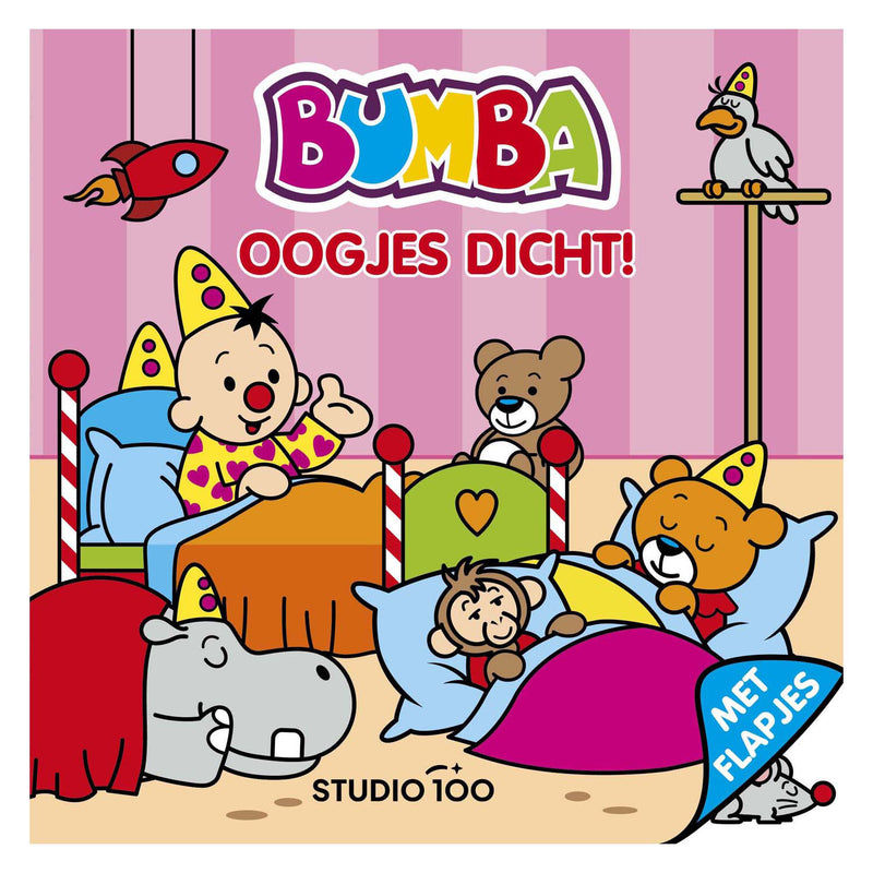 Load image into Gallery viewer, Studio 100 bumba kartonboek met flapjes - oogjes dicht
