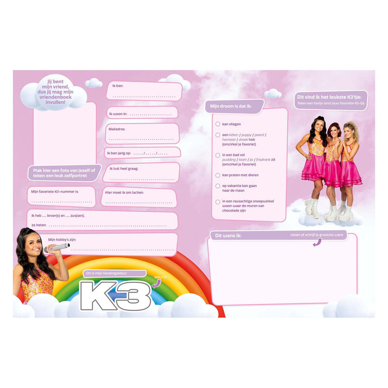 Load image into Gallery viewer, K3 vriendenboek - lied van de zeemeermin
