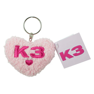 K3 sleutelhanger pluche hart