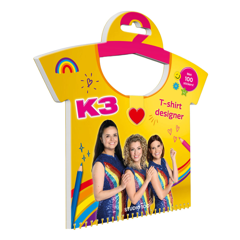 Load image into Gallery viewer, Studio 100 k3 doeboek - t-shirt designer
