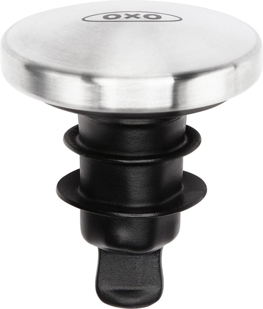 Oxo - wijnflesstop - steel - set 2 stuks