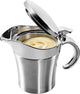 Westmark thermo-saucière met deskel, sauskom, inhoud: 0,5l, roestvrij staal kunststof, zilver, 62242260