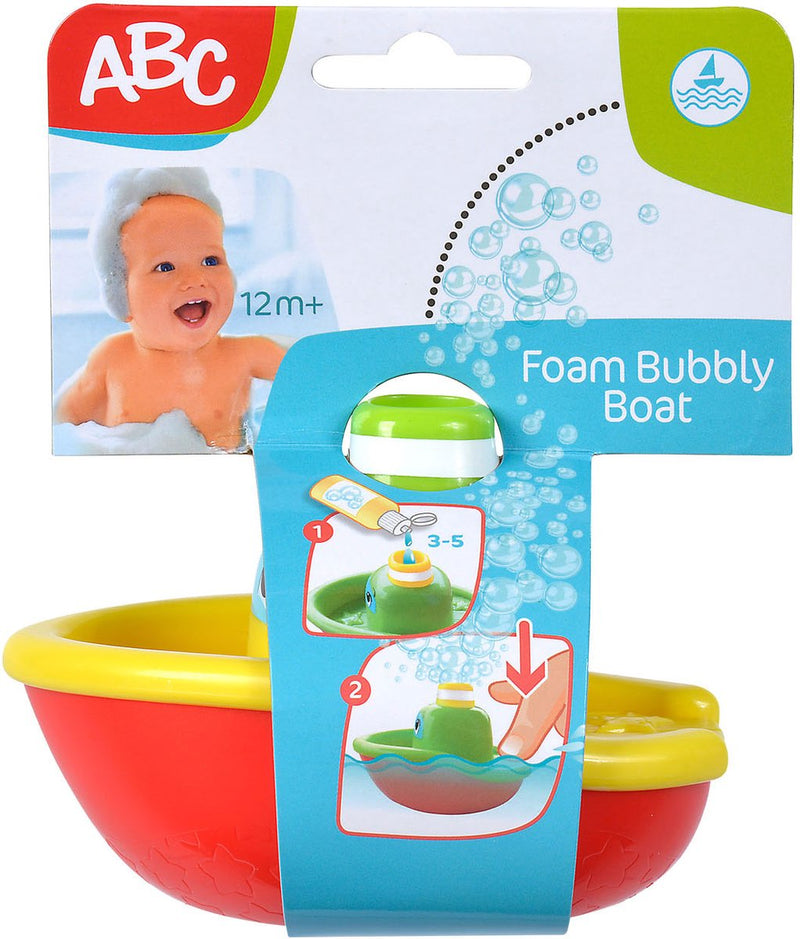 Load image into Gallery viewer, Abc bubbel badbootje speelgoed voor in bad - kleurrijk badspeelgoed.
