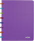 Atoma tutti frutti schrift | ft a5 | 144 bladzijden | gelijnd | transparant paars