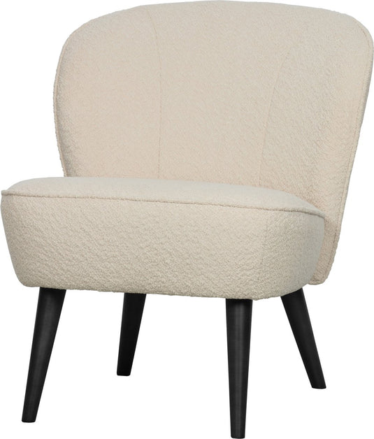 Woood sara fauteuil - boucle - creme - 71x59x70