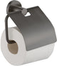 Plieger vigo closetrolhouder - toiletrolhouder met klep – 10 jaar garantie – geborsteld gunmetal