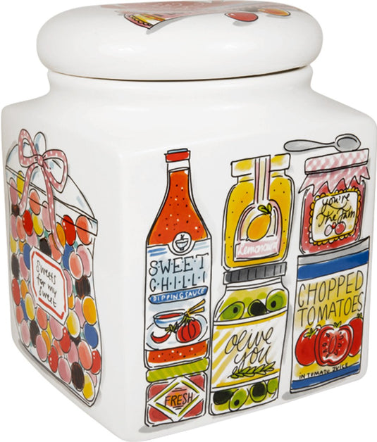 Blond amsterdam , even bijkletsen: storage jar kitchen 20x26 cm