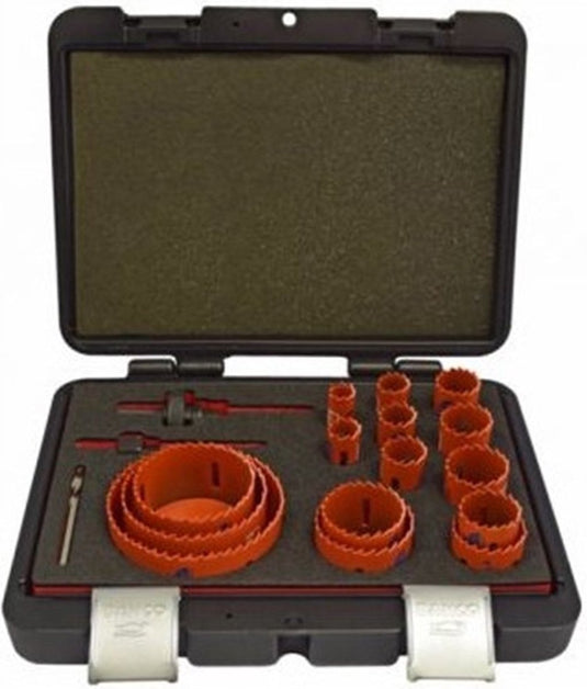 Bahco 3834-set-153 18-delige sandflex gatzagenset in koffer - bi-metaal
