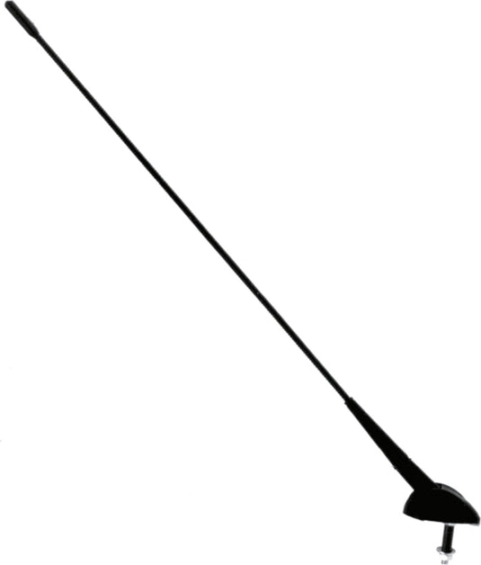 Carpoint fm am dakantenne - verstelbare hellingshoek van 0-50° - mastlengte 43cm – boorgat ø 5mm – inbouwdiepte 22mm – antennekop afmeting 47x30 mm – kabellengte 2 meter