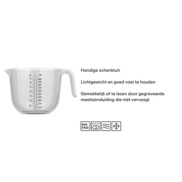 Mepal maatbeker chef it 1l - helder