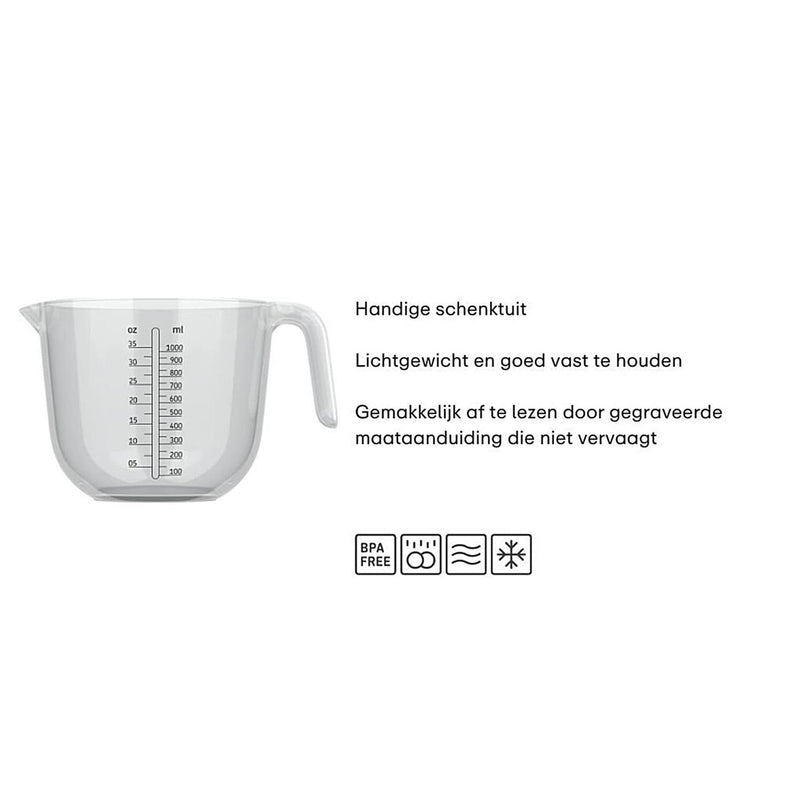 Load image into Gallery viewer, Mepal maatbeker 1l helder
