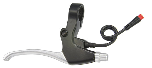 Saccon remhendel set voor e-bike met magnetische rem onderbrekings schakelaar. zwart zilver