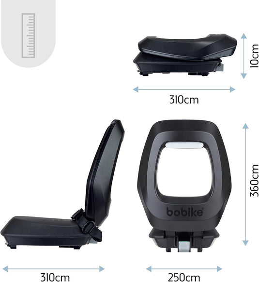 Bobike kinderzitje achter one junior zwart - mik-hd