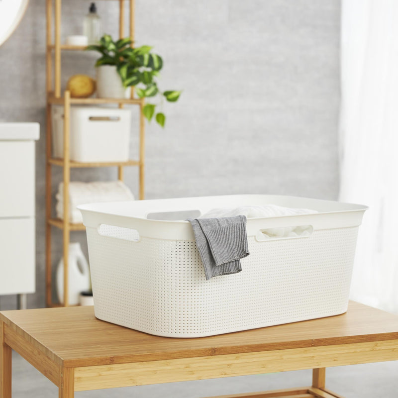 Load image into Gallery viewer, Rotho flexibele wasmand brisen 41 l wit
