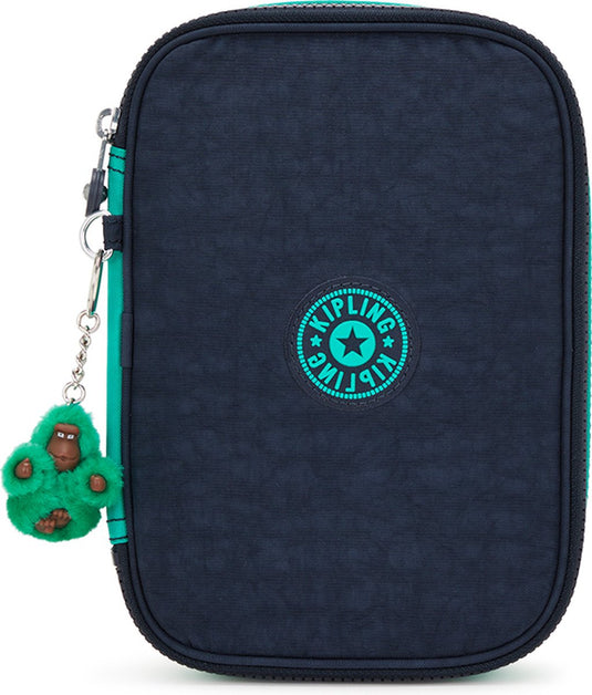 Kipling 100 pens etui blue green