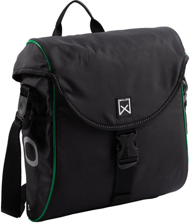 Willex - enkele tas 300 - zwart groen - lichtgewicht - met schouderband - 12 liter