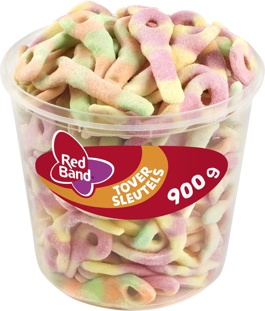 Red band toversleutels snoep - zacht snoep - silo 100 st