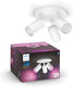 Philips hue fugato opbouwspot - wit en gekleurd licht - 3-spots - wit