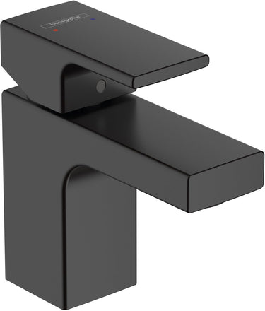 Hansgrohe vernis shape - wastafelmengkraan - ééngreeps bediening - zonder waste - 70mm maat - mat zwart