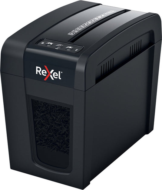 Rexel secure papierversnipperaar x6-sl - p4 snippers - tot 6 vel - 10l - zwart