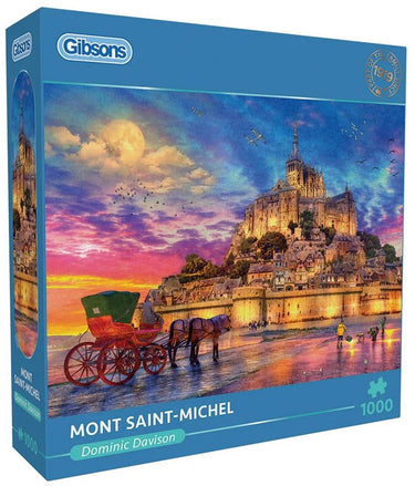 Gibsons - mont saint-michel (door dominic davison) - 1000 stukjes 68×49cm (b×h) - legpuzzel voor volwassenen