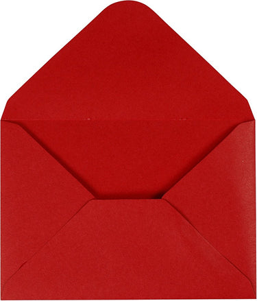 Happy moments enveloppen 11,5 x 16 cm 10 stuks 110 gr rood