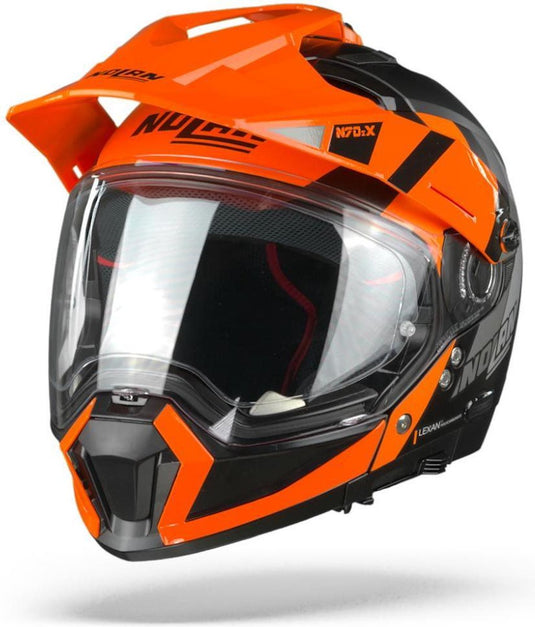 Nolan n70-2 x decurio 31 flat black orange white anthracite integraalhelm - motorhelm - maat xl