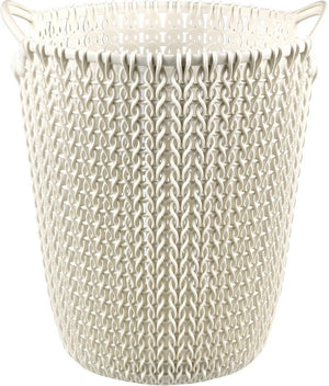 Curver knit papiermand - 7l - vintage wit