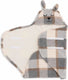 Jollein baby wikkeldeken - bunny - check boucle - 100x105cm