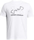 Under armour ua gl foundation update ss-wht heren sportshirt - wit - mod grijs - zwart