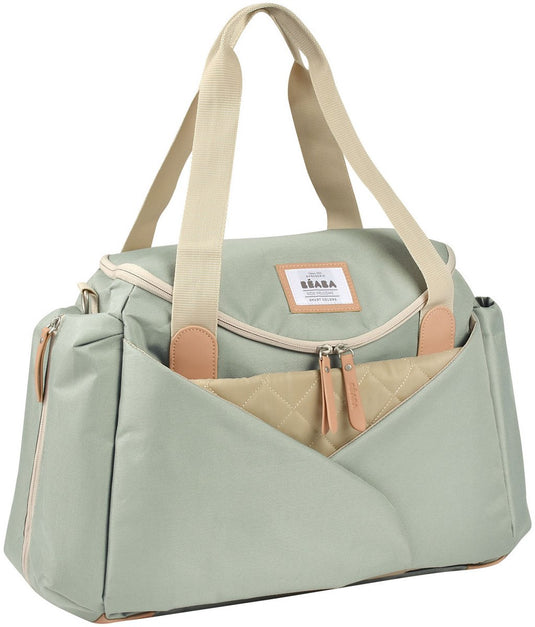 Béaba sydney luiertas - uitneembare verschoningsmat - veel opbergruimte - isothermisch vak - sage green