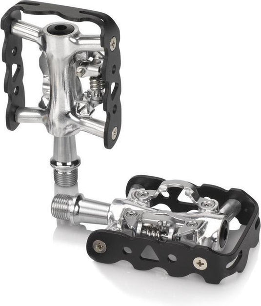 Xlc freestyle pd-s20 – fietspedalen mtb – klikbevestiging – 9 16 – aluminium – zwart