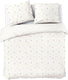 Dindi home dekbedovertrek forever spring - 200x220 - 100% katoen - wit