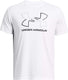 Under armour ua gl foundation update ss-wht heren sportshirt - wit - mod grijs - zwart