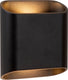 Lucide atila - wandlamp binnen buiten - led dimbaar - 2x5w 2700k - ip65 - zwart