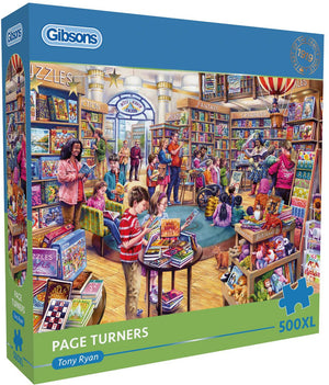 Gibsons - meeslepend boeken ( page turners ) - tony ryan - 500xl stukjes - 68×49cm - legpuzzel voor volwassenen