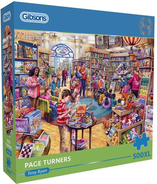 Gibsons - meeslepend boeken ( page turners ) - tony ryan - 500xl stukjes - 68×49cm - legpuzzel voor volwassenen