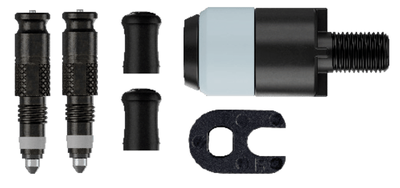 Schwalbe ventiel conversiekit clik sv-scv + pompkop adapter