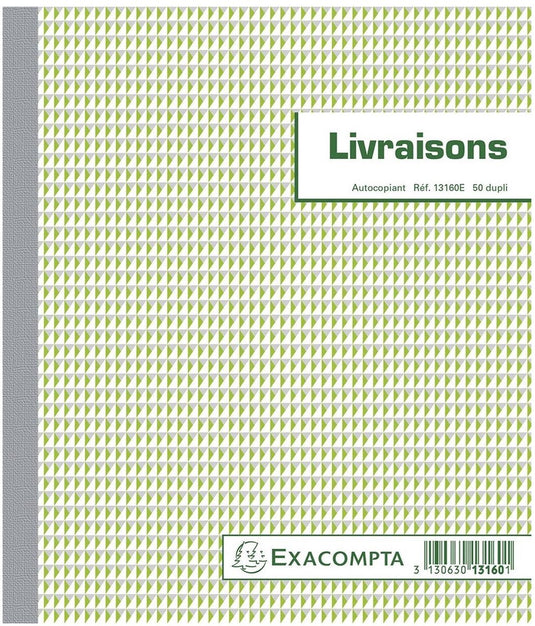 Exacompta leveringen, ft 21 x 18 cm, dupli (50 x 2 vel), franstalig