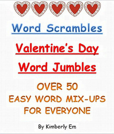 Word scrambles - over 50 valentine's day word jumbles