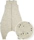 Meyco baby rib mini spot baby winter slaapoverall jumper - sand melange - 104cm - 2.0 tog