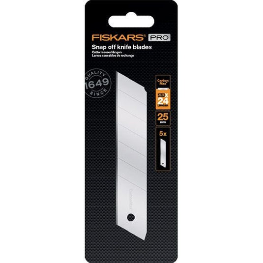 Fiskars carbonmax reserve afbreekmes | 25 mm | 5 stuks | 1027233 1027233