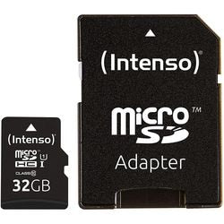 Microsdhc-kaart intenso 32 gb 45mb s zwart