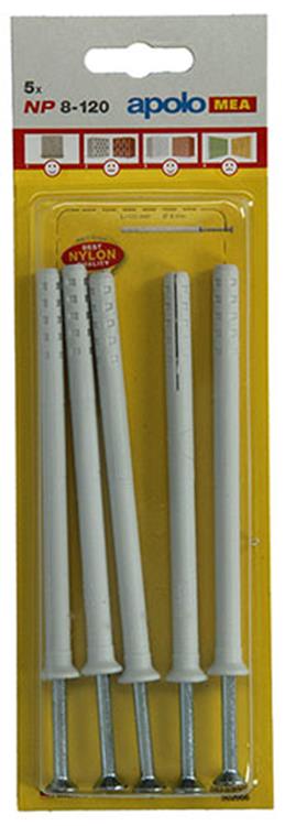 Afbeelding laden in galerijviewer, Celo 1015397 - 5 nylon nagelpluggen np 502666 8x120mm | 5 stuks
