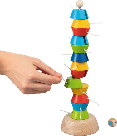 Goki houten wiebeltoren spel, 15dlg.