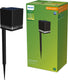 Philips led philips virona sokkellamp met spies - solar buitenlamp - warm wit licht; 2700k - zwart - zonne-energie - tuinpadverlichting