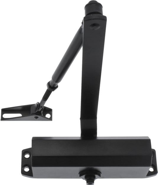 Starx deurdranger - 40-65 kg - mat zwart - aluminium