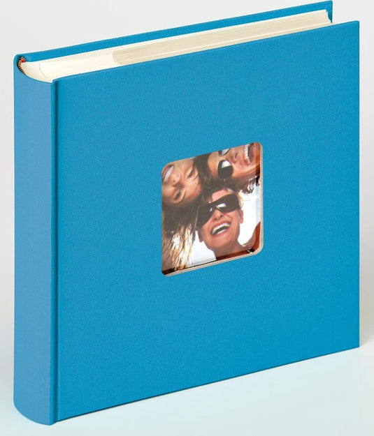 Walther me-110-u fun - memo insteekalbum - formaat 24x22 cm - 200 foto's 10 x 15 cm - oceaanblauw